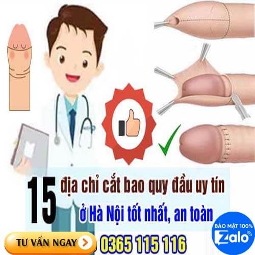 15 địa chỉ cắt bao quy đầu ở đâu tốt nhất an toàn tại Hà Nội